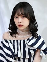エノア 東京(ENORE) くびレイヤー/薄めバング/黒髪/アッシュ・ブラック系/パーマ