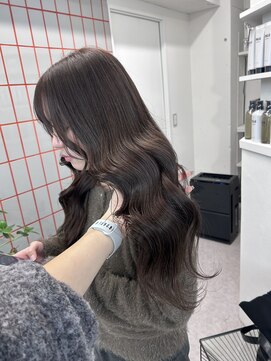 ペレ 渋谷(PELE) ミディアムヘア/暗めカラー/グランマッシュ/渋谷