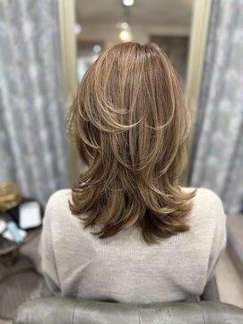 コクーン 辻堂(Cocoon) 立体感◎クリームベージュのハイライト×艶感ベージュ/藤沢/湘南