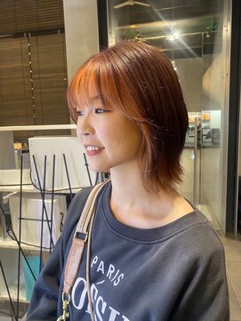 ソワン ドゥ ブレス 今里店(soin de brace) 《加賀詩織》ブラウン×オレンジカラー