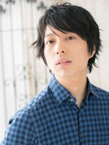 モッズヘア メン 仙台愛子駅前店(mod's hair men)&nbsp;20代30代ダークアッシュニュアンスフェザーパーマヘアb仙台愛子