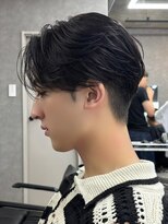 エルマーク メンズパーマ 心斎橋(L-MARK)&nbsp;フェザーパーマ/ニュアンスパーマ/センターパート/メンズ