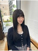前髪顔周り×ハッシュレイヤー横浜/縮毛矯正/酸性ストレート