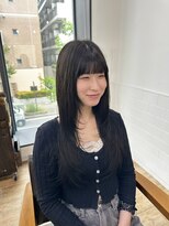 ネオリーブ クーロ(Neolive curro)&nbsp;前髪顔周り×ハッシュレイヤー横浜/縮毛矯正/酸性ストレート