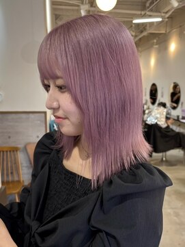 ラック 津田沼(LUCK) ピンクラベンダーブリーチインナーカラーケアブリーチ