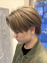 ノイセルヘアー(Noisyle Men's hair) リバースセンターパート/ニュアンスパーマ/ダウンバング/MEN'S
