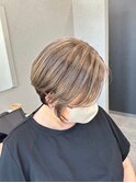  脱白髪染めハイライト/白髪ぼかし/透明感カラー/髪質改善