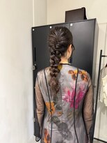 アトレ 福岡大名店(attrait)&nbsp;セミロングのブラウンカラー×大人っぽいレイヤーカット