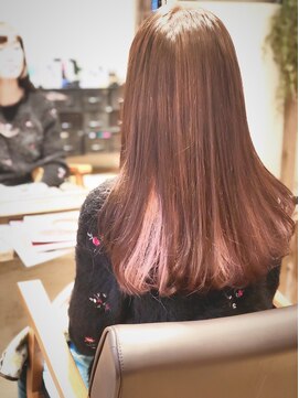 サロンドステージフォーヘアー(salon de stage for hair) 透け感インナーカラーストレート☆