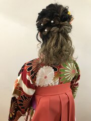 卒業式☆袴☆着付けヘアセット