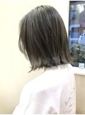 【永井優衣】”ハイライトボブグレー”