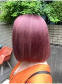 ピンクアッシュ/ラベンダーピンク/韓国ヘア/ボブ