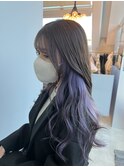 【Lond表参道倉崎】紫インナーカラービタミンカラーがおすすめ