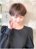 前髪あり大人マッシュショート/ショートボブ/30代40代50代
