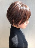 【Taylor】大宮　チョコレートブラウン×大人ひし形ショート