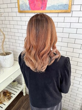 リール(THE RIRE.) ＊THE  RIRE. ピンクブラウン×バレイヤージュ＊