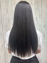 アース 三田南ウッディタウン店(HAIR&MAKE EARTH) 20代30代艶感ストレート♪髪質改善カラーハイライトグレージュ