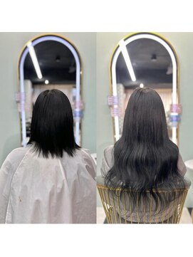 ルフレ 新宿本店2nd(Reflet) プルエクステbefore after