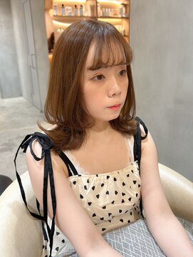 ロンド エスポワール 錦糸町(Lond espoir) ミディアムくびれレイヤー柔らかベージュカラー