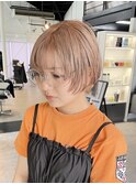 レイヤー/ボブ/ウルフ/ハイトーン/岡崎