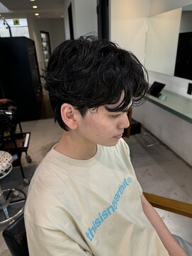 トレス(TRESS) メンズニュアンスパーマ　スパイラルパーマ　メンズカット