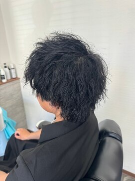 エイト(AITE) カルマパーマ/ベリーショート/ダークアッシュ/ニュアンスパーマ