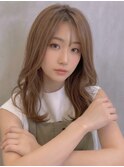 大人美人アッシュオリーブショコラアッシュ韓国ヘアモテ髪