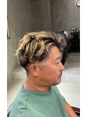 ハイトーンカラー/マッシュパーマ/アースカラー/men's/
