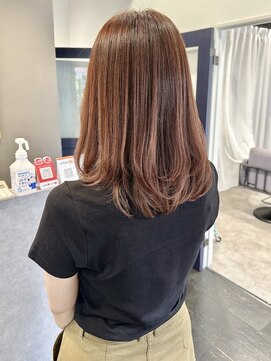 アルコイリスバイドールヘアー(ARCOIRIS by Dollhair) ピンクベージュブリーチなしダブルカラー秋カラー髪質改善都島