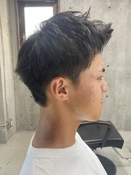 フイ 新宿3丁目(Hui) ハイトーンカラー/マッシュパーマ/アースカラー/men's/