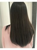 【神山未来】透明感オリーブベージュブリーチなしダブルカラー