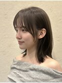 韓国風/レイヤー/小顔/前髪カット/髪質改善/グレージュ/透明感