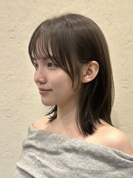 アンカーバイナチュラル(anchor by natural) 韓国風/レイヤー/小顔/前髪カット/髪質改善/グレージュ/透明感