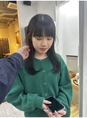 黒髪 暗め 卒業式カラー 酸性ストレート
