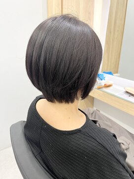 クシュ 本川越店(kusyu...) イメチェンホワイトブロンド外ハネボブ美髪ワイドバング韓国黒髪