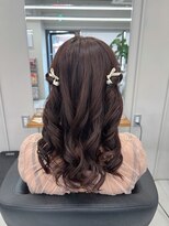 ハーフツインの巻き下ろしスタイル【清板】