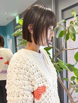 ノエ トトン(noe tton)&nbsp;ホワイトグレージュ/デジタルパーマ/チェリーブラウン/名駅a28