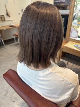 ルシュカイチマルニ(Rasca102) Rasca◆切りっぱなしボブ/ベージュカラー/透け感カラー