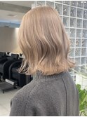 ミルクティーベージュダブルカラーハイトーンカラーレイヤー韓国