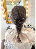 結婚式☆編みおろしアレンジ