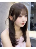 韓国レイヤー/韓国風/ボブ/髪質改善/黒髪/ブリーチなし〔池袋〕