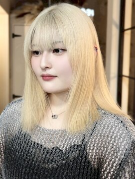 ジィルム(XELM) 韓国レイヤーカット/ブリーチ/レイヤーカット/ダブルカラー