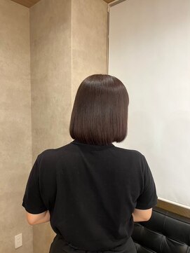 リエンスクレア(RIENS xrea) 艶ボブブラウン × 川田 那々海