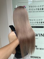 エン 栄店(enne)&nbsp;ココアベージュ/クラゲヘアー/ボブレイヤー/小顔/黒髪/栄