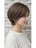 【30代40代50代】カットで決まる大人可愛いひし形ショート