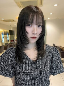 フェイスレイヤー×オリーブカラー♪