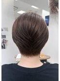 【ミセスショートボブお手入れ簡単白髪染め髪質改善50代60代】