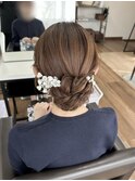訪問着ヘアセット