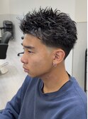 スパイキーショートテーパーフェードアクティブショートルーズ栄