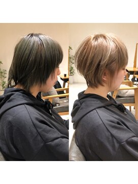 ビューイースト 亀戸 錦糸町(VIEW EAST) イルミナカラーでハイトーンショートに